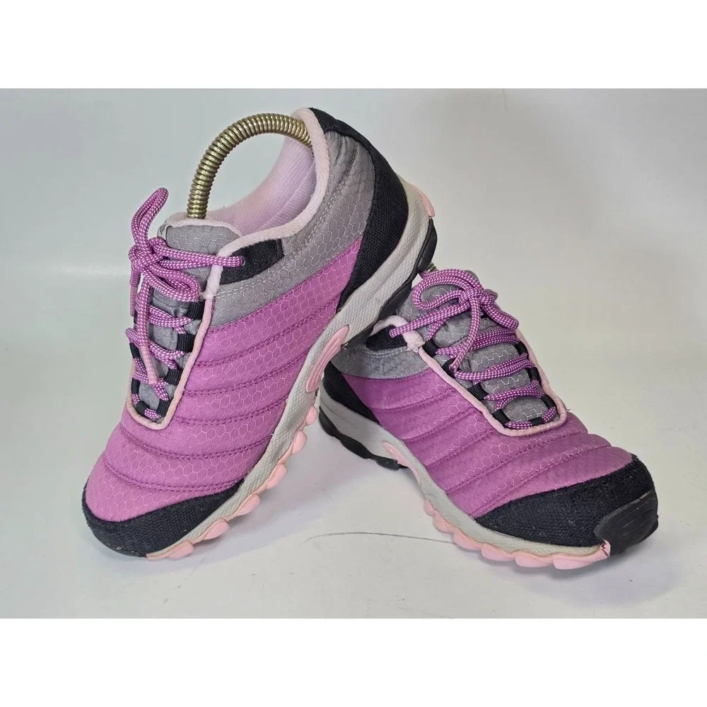 Columbia‎ Omni Grip Women's Sneakers Size 4 Purple Gray Hiking Waterproof Shoes